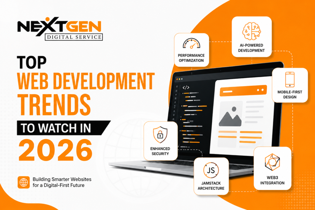 Top Web Development Trends to Watch in 2026 – AI, PWAs, Voice Search, and Modern Website Development